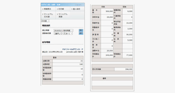 図２：スマートフォンでも見やすい画面