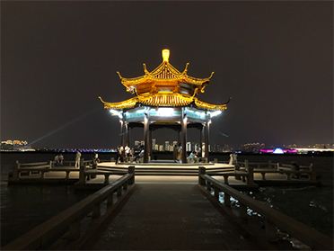 金鸡湖の風景
